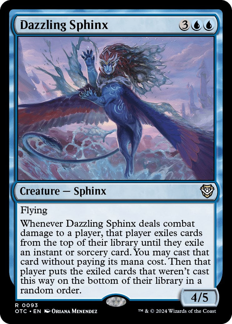 Dazzling Sphinx [Outlaws of Thunder Junction Commander] | Gear Gaming Fayetteville