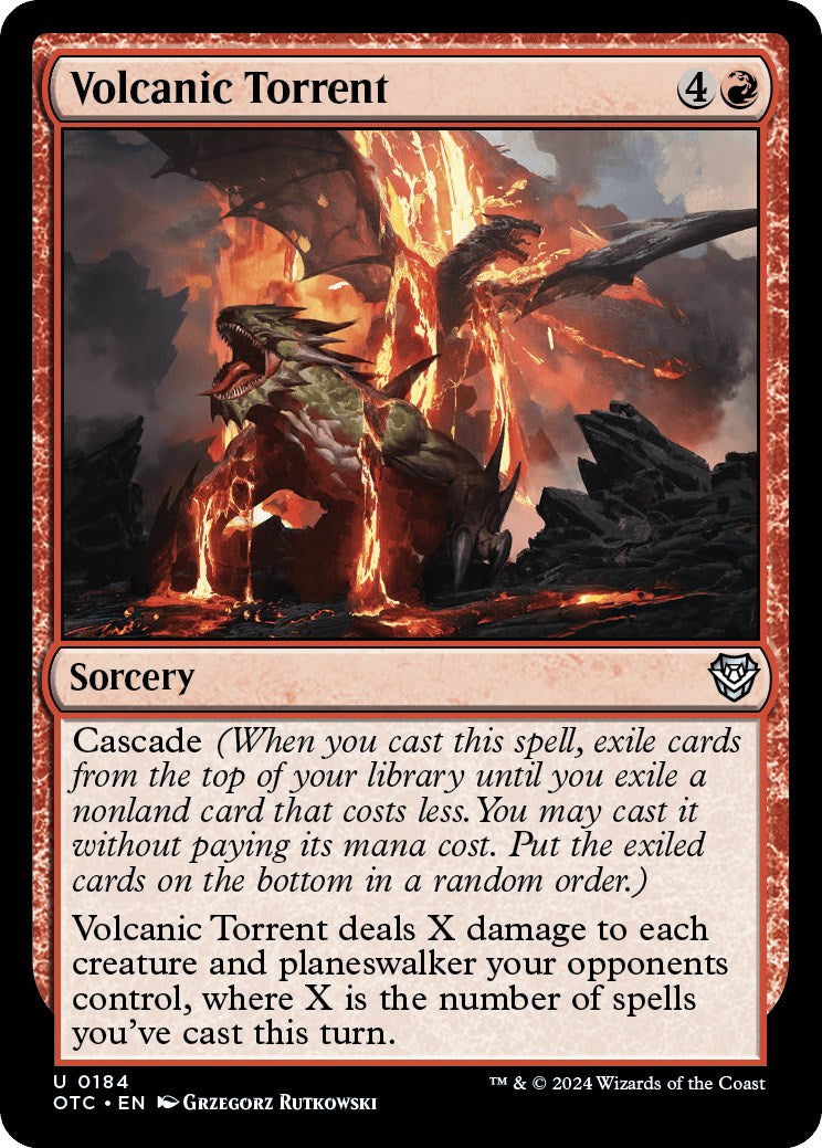 Volcanic Torrent [Outlaws of Thunder Junction Commander] | Gear Gaming Fayetteville