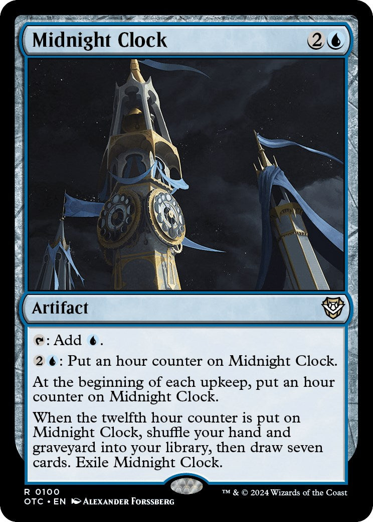 Midnight Clock [Outlaws of Thunder Junction Commander] | Gear Gaming Fayetteville