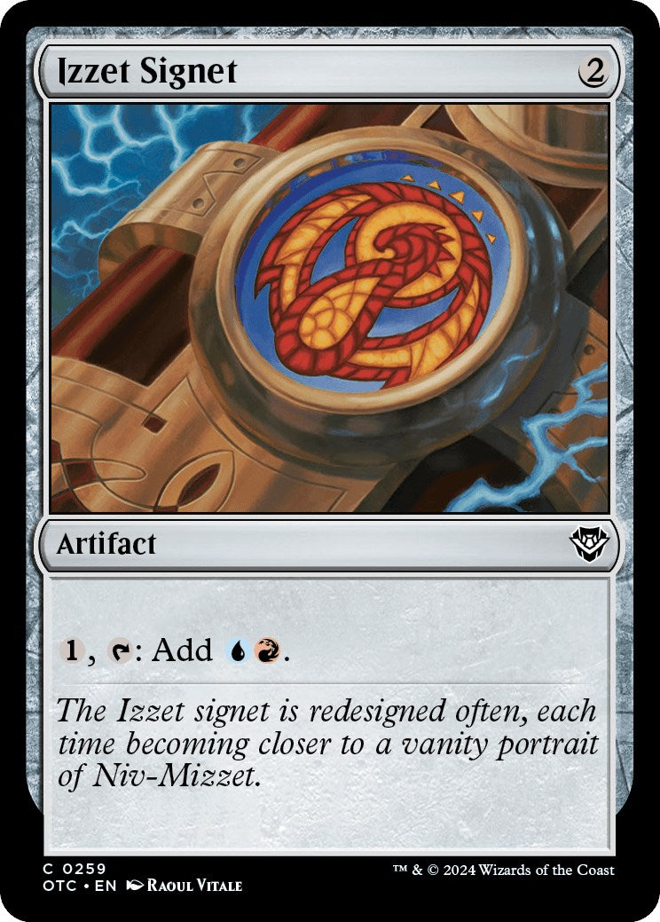 Izzet Signet [Outlaws of Thunder Junction Commander] | Gear Gaming Fayetteville