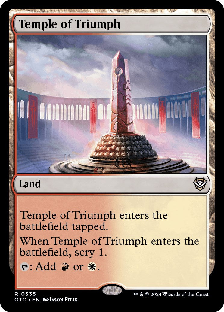 Temple of Triumph [Outlaws of Thunder Junction Commander] | Gear Gaming Fayetteville