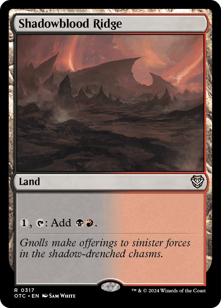 Shadowblood Ridge [Outlaws of Thunder Junction Commander] | Gear Gaming Fayetteville