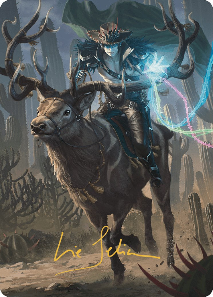 Oko, the Ringleader Art Card (54/54) (Gold-Stamped Signature) [Outlaws of Thunder Junction Art Series] | Gear Gaming Fayetteville
