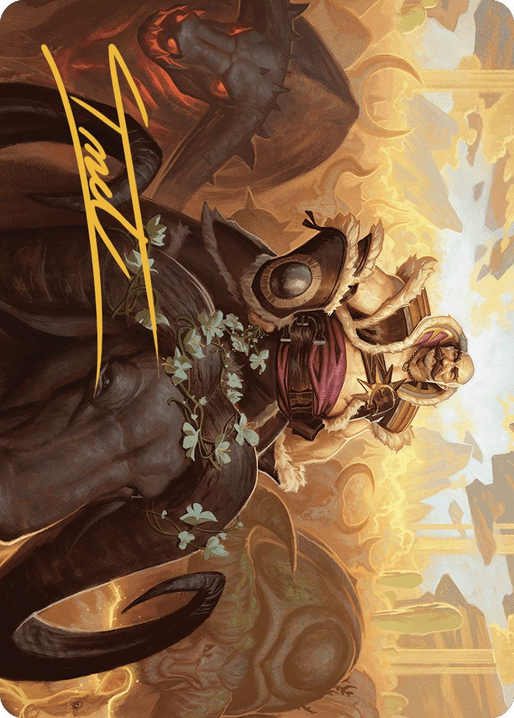 Bruse Tarl, Roving Rancher Art Card (Gold-Stamped Signature) [Outlaws of Thunder Junction Art Series] | Gear Gaming Fayetteville
