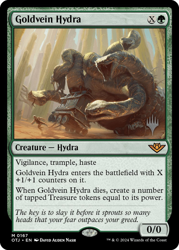 Goldvein Hydra (Promo Pack) [Outlaws of Thunder Junction Promos] | Gear Gaming Fayetteville