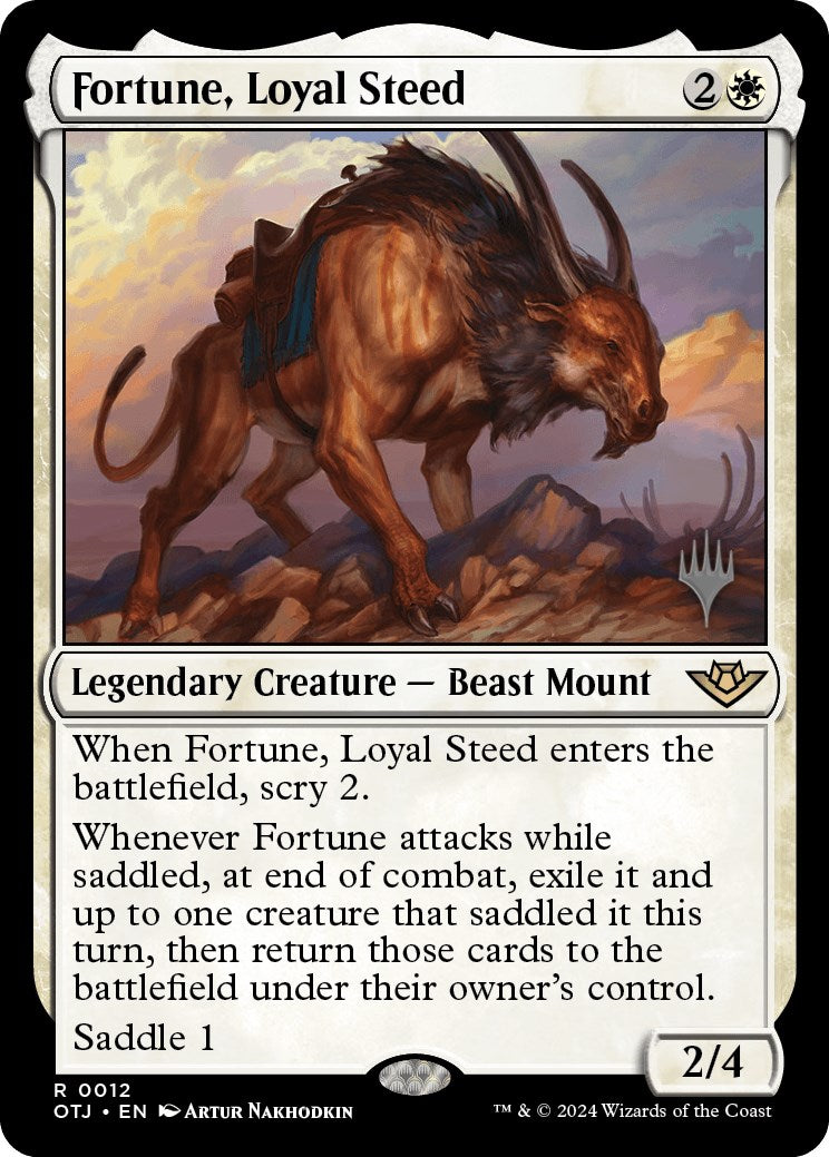 Fortune, Loyal Steed (Promo Pack) [Outlaws of Thunder Junction Promos] | Gear Gaming Fayetteville