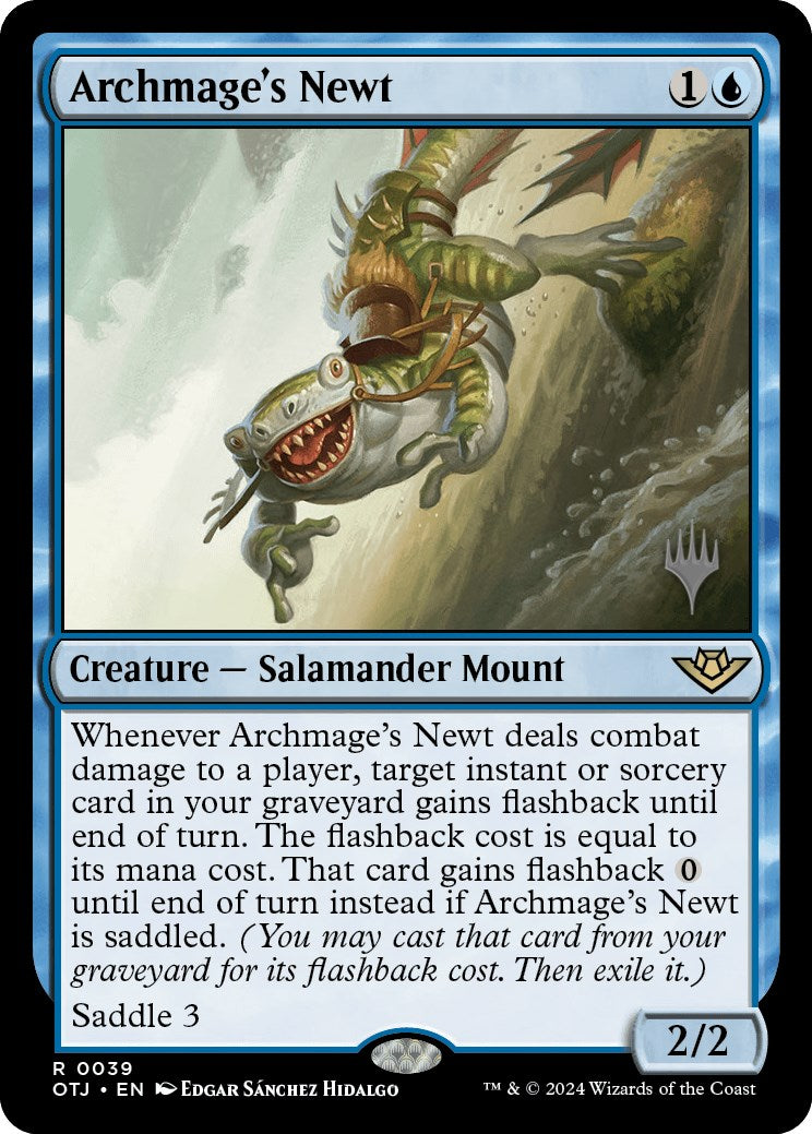 Archmage's Newt (Promo Pack) [Outlaws of Thunder Junction Promos] | Gear Gaming Fayetteville