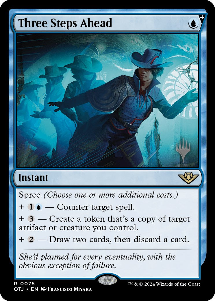 Three Steps Ahead (Promo Pack) [Outlaws of Thunder Junction Promos] | Gear Gaming Fayetteville