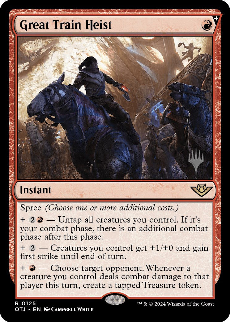 Great Train Heist (Promo Pack) [Outlaws of Thunder Junction Promos] | Gear Gaming Fayetteville