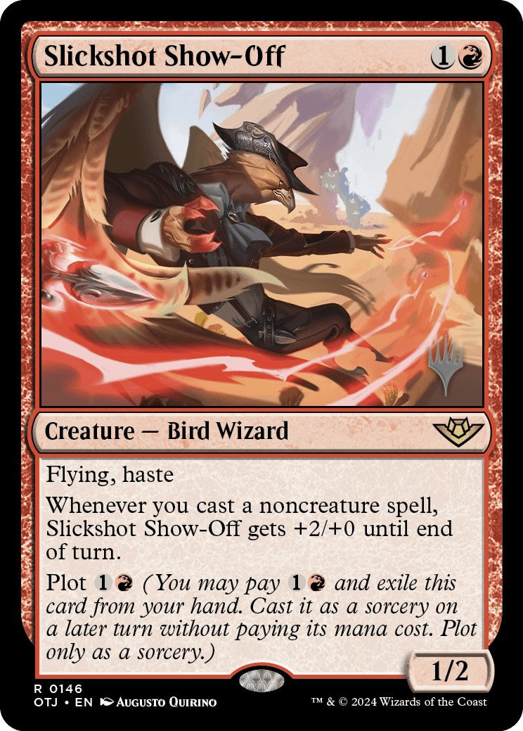 Slickshot Show-Off (Promo Pack) [Outlaws of Thunder Junction Promos] | Gear Gaming Fayetteville
