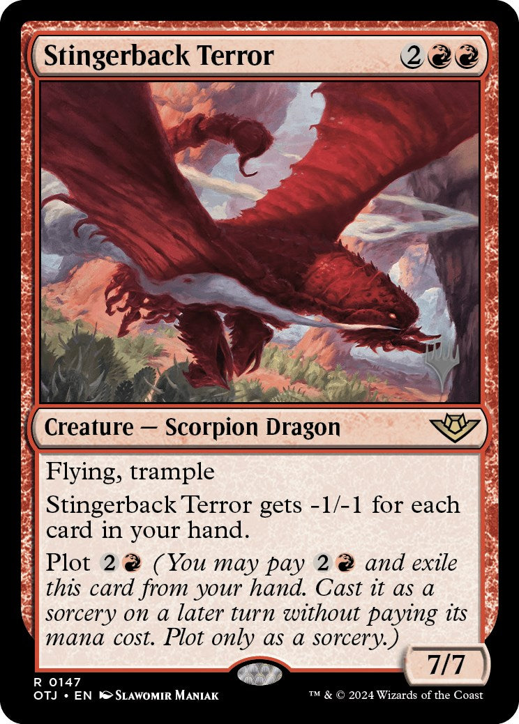 Stingerback Terror (Promo Pack) [Outlaws of Thunder Junction Promos] | Gear Gaming Fayetteville