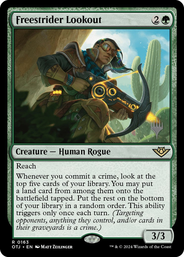 Freestrider Lookout (Promo Pack) [Outlaws of Thunder Junction Promos] | Gear Gaming Fayetteville