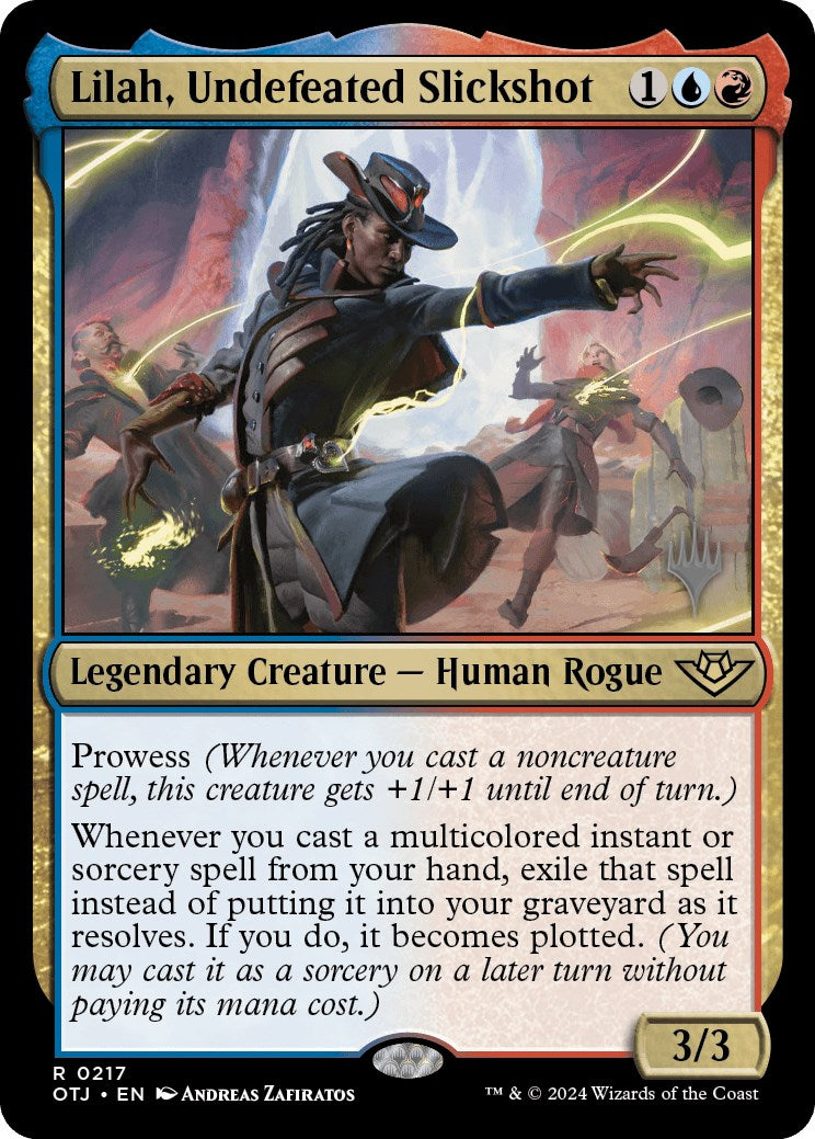 Lilah, Undefeated Slickshot (Promo Pack) [Outlaws of Thunder Junction Promos] | Gear Gaming Fayetteville