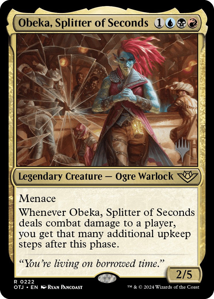 Obeka, Splitter of Seconds (Promo Pack) [Outlaws of Thunder Junction Promos] | Gear Gaming Fayetteville