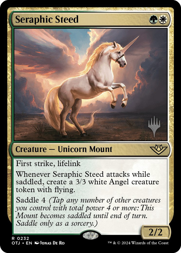 Seraphic Steed (Promo Pack) [Outlaws of Thunder Junction Promos] | Gear Gaming Fayetteville