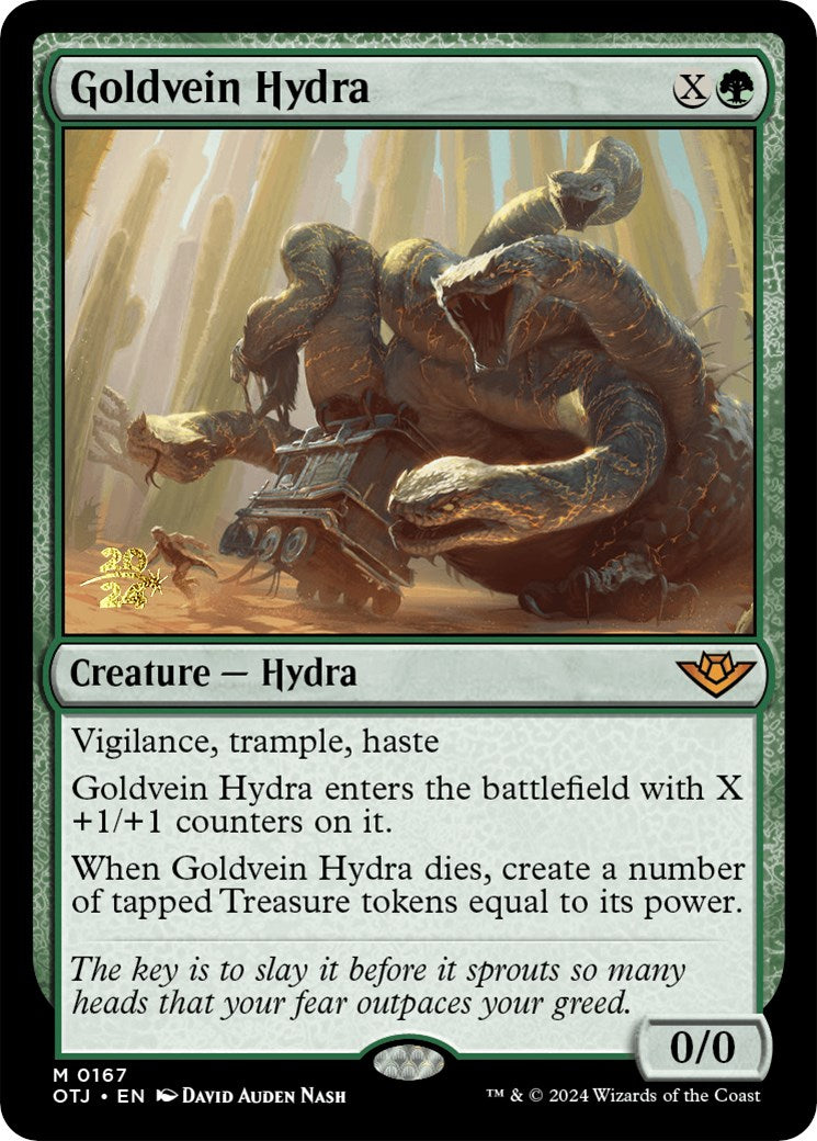 Goldvein Hydra [Outlaws of Thunder Junction Prerelease Promos] | Gear Gaming Fayetteville