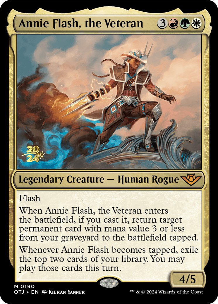 Annie Flash, the Veteran [Outlaws of Thunder Junction Prerelease Promos] | Gear Gaming Fayetteville