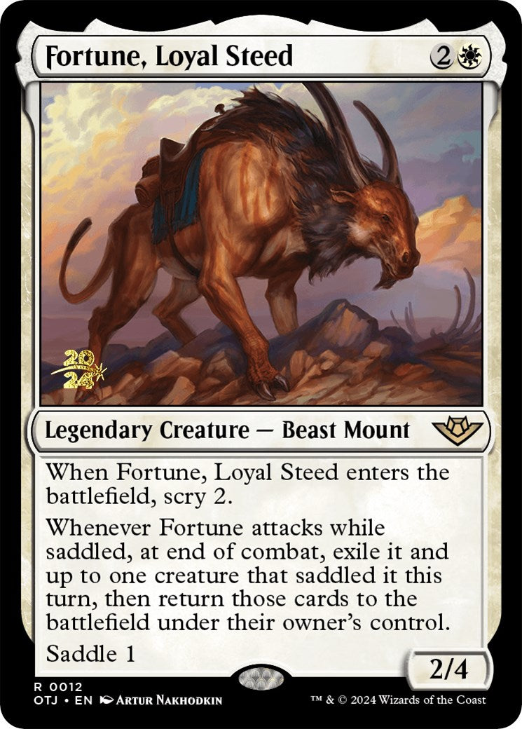 Fortune, Loyal Steed [Outlaws of Thunder Junction Prerelease Promos] | Gear Gaming Fayetteville