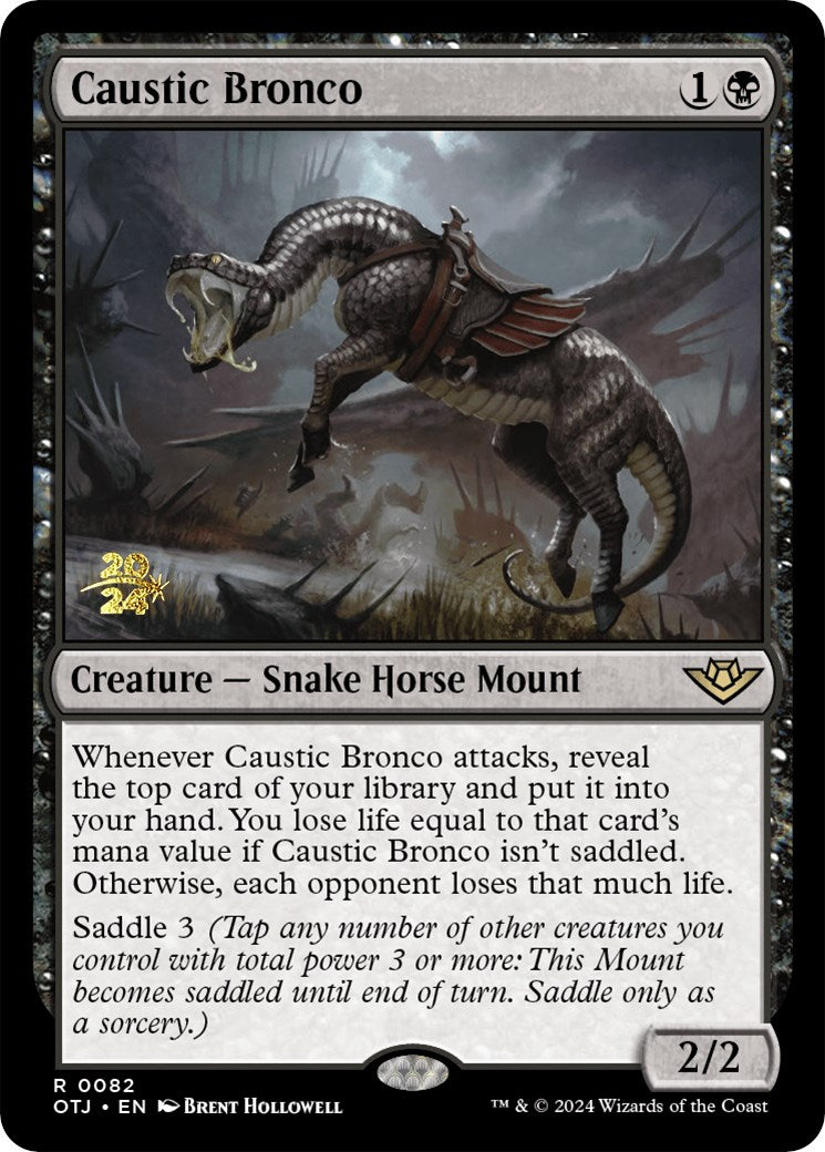 Caustic Bronco [Outlaws of Thunder Junction Prerelease Promos] | Gear Gaming Fayetteville