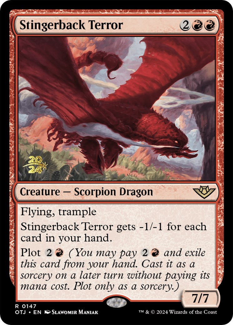 Stingerback Terror [Outlaws of Thunder Junction Prerelease Promos] | Gear Gaming Fayetteville