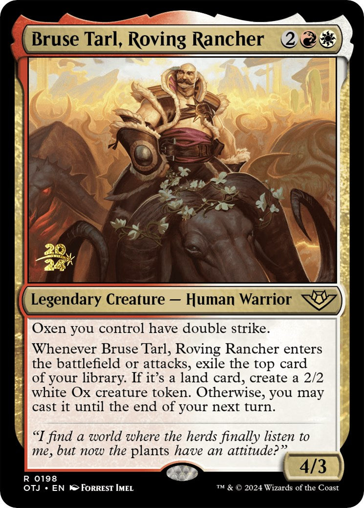 Bruse Tarl, Roving Rancher [Outlaws of Thunder Junction Prerelease Promos] | Gear Gaming Fayetteville