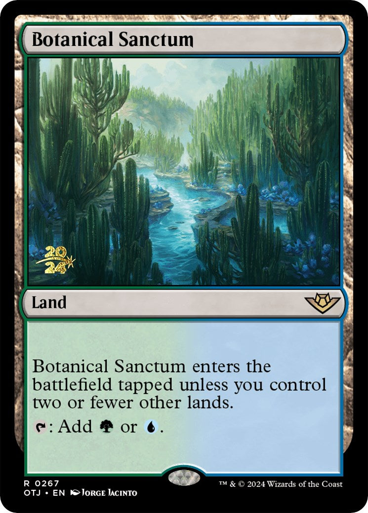 Botanical Sanctum (OTJ) [Outlaws of Thunder Junction Prerelease Promos] | Gear Gaming Fayetteville