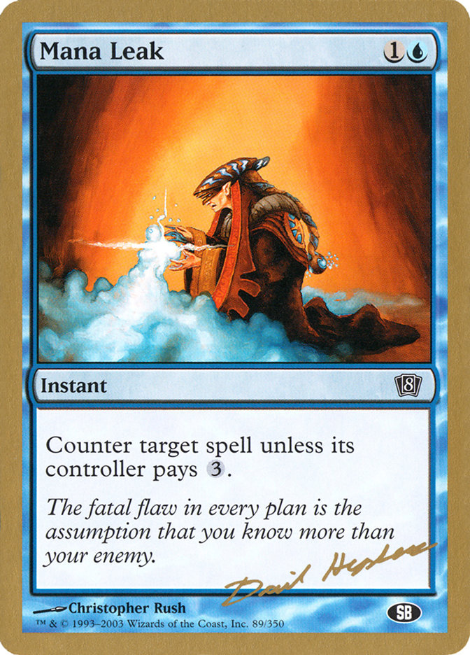 Mana Leak (Dave Humpherys) (SB) [World Championship Decks 2003] | Gear Gaming Fayetteville