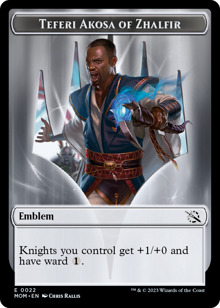 Teferi Akosa of Zhalfir Emblem [March of the Machine Tokens] | Gear Gaming Fayetteville