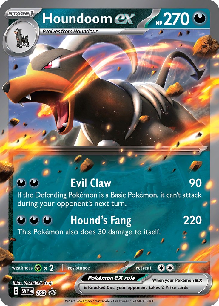 Houndoom ex (103) [Scarlet & Violet: Black Star Promos] | Gear Gaming Fayetteville