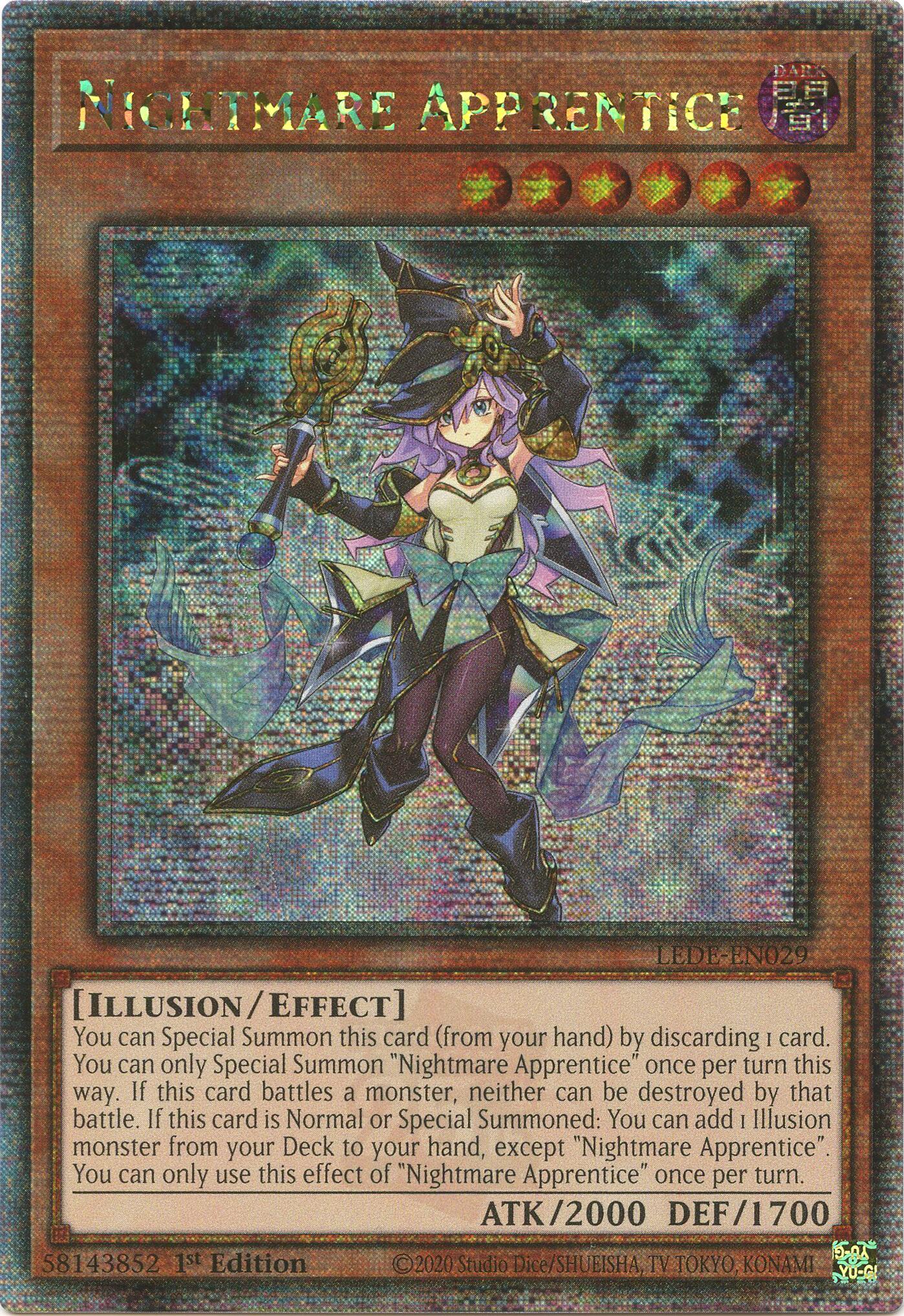 Nightmare Apprentice (Quarter Century Secret Rare) [LEDE-EN029] Quarter Century Secret Rare | Gear Gaming Fayetteville
