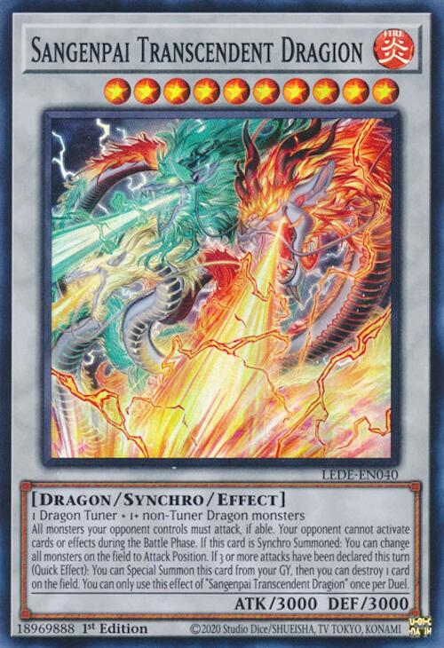 Sangenpai Transcendent Dragion [LEDE-EN040] Super Rare | Gear Gaming Fayetteville