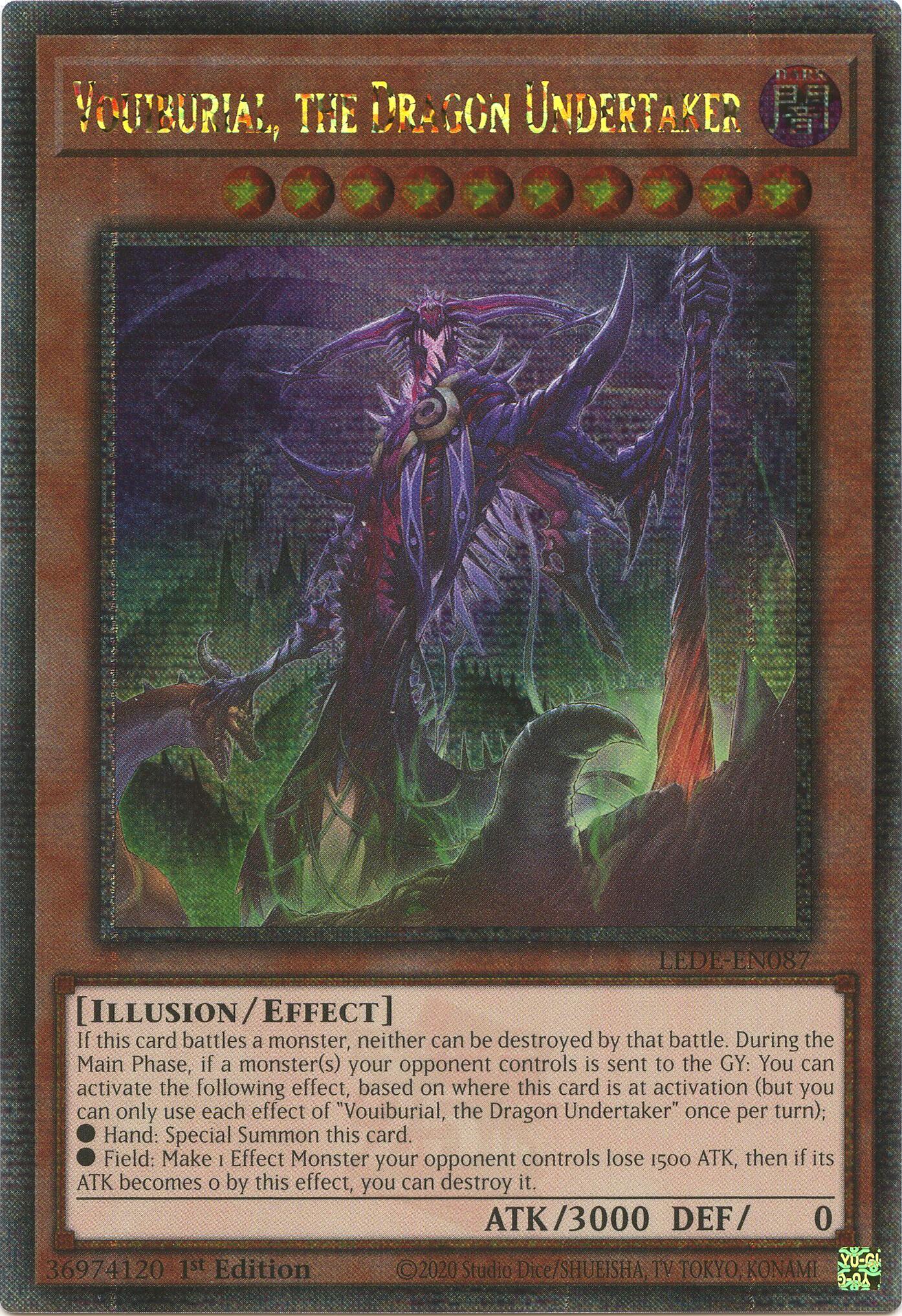 Vouiburial, the Dragon Undertaker (Quarter Century Secret Rare) [LEDE-EN087] Quarter Century Secret Rare | Gear Gaming Fayetteville