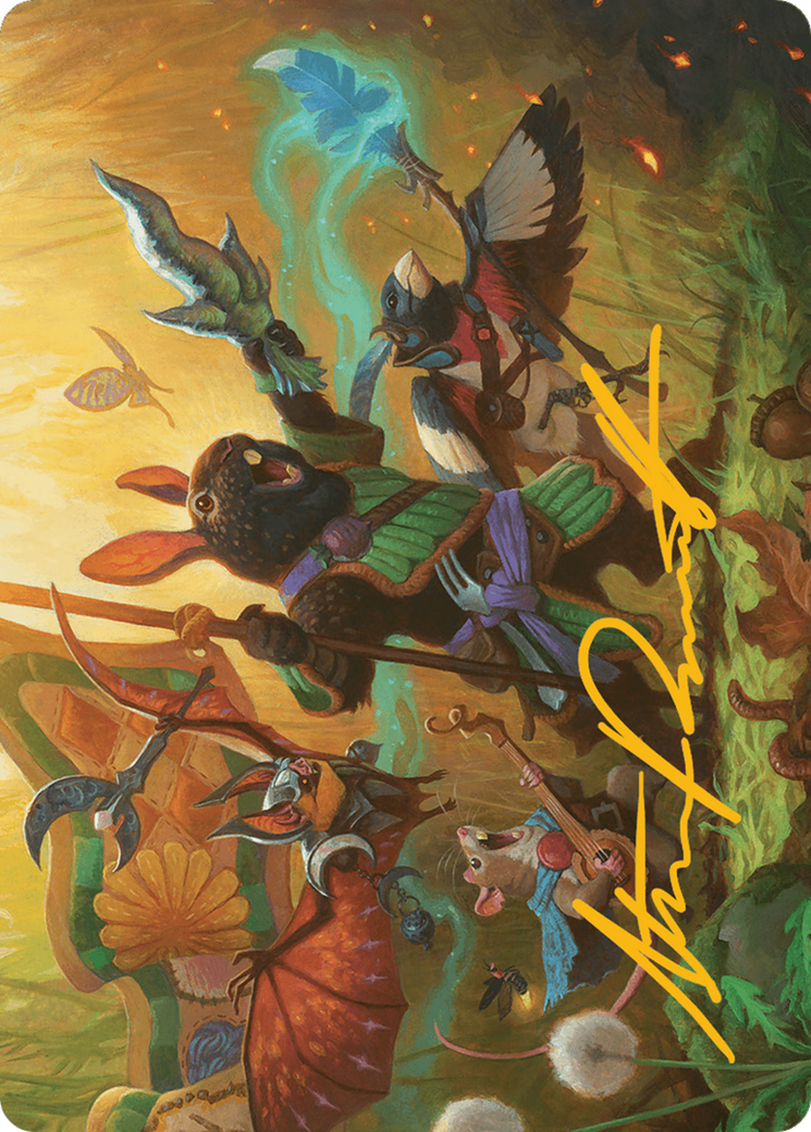 Valley Questcaller Art Card (Gold-Stamped Signature) [Bloomburrow Art Series] | Gear Gaming Fayetteville
