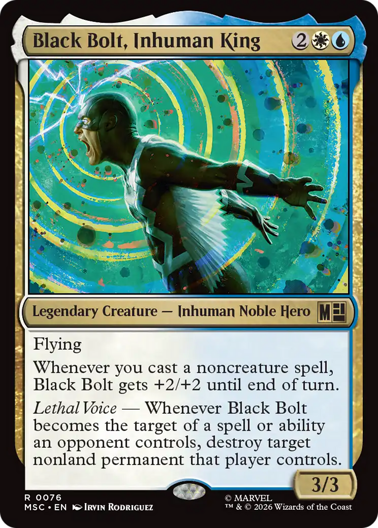 Black Bolt, Inhuman King (Surge Foil) [Marvel Super Heroes Commander] | Gear Gaming Fayetteville