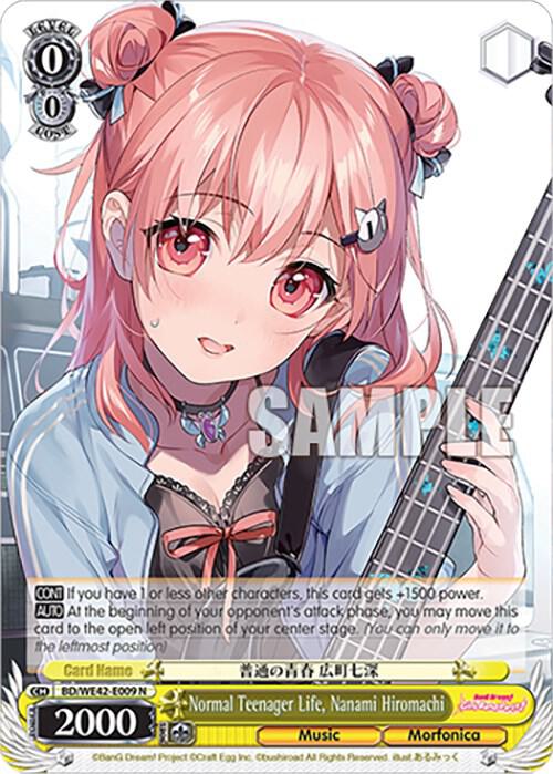 Normal Teenager Life, Nanami Hiromachi - [BanG Dream! Girls Band Party! Countdown Collection Premium Booster] | Gear Gaming Fayetteville
