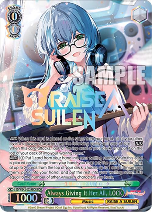 Always Giving It Her All, LOCK (BDR) - [BanG Dream! Girls Band Party! Countdown Collection Premium Booster] | Gear Gaming Fayetteville