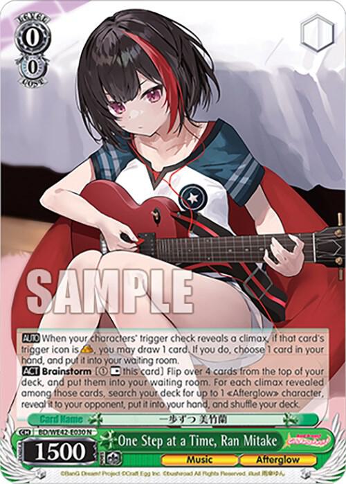 One Step at a Time, Ran Mitake - [BanG Dream! Girls Band Party! Countdown Collection Premium Booster] | Gear Gaming Fayetteville