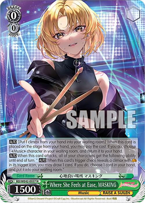 Where She Feels at Ease, MASKING - [BanG Dream! Girls Band Party! Countdown Collection Premium Booster] | Gear Gaming Fayetteville