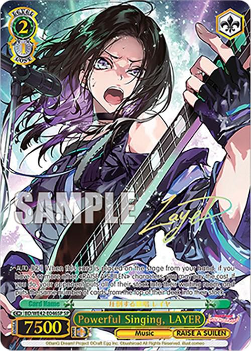 Powerful Singing, LAYER (SP) - [BanG Dream! Girls Band Party! Countdown Collection Premium Booster] | Gear Gaming Fayetteville
