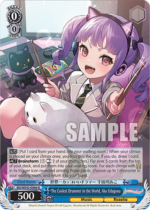 The Coolest Drummer in the World, Ako Udagawa - [BanG Dream! Girls Band Party! Countdown Collection Premium Booster] | Gear Gaming Fayetteville