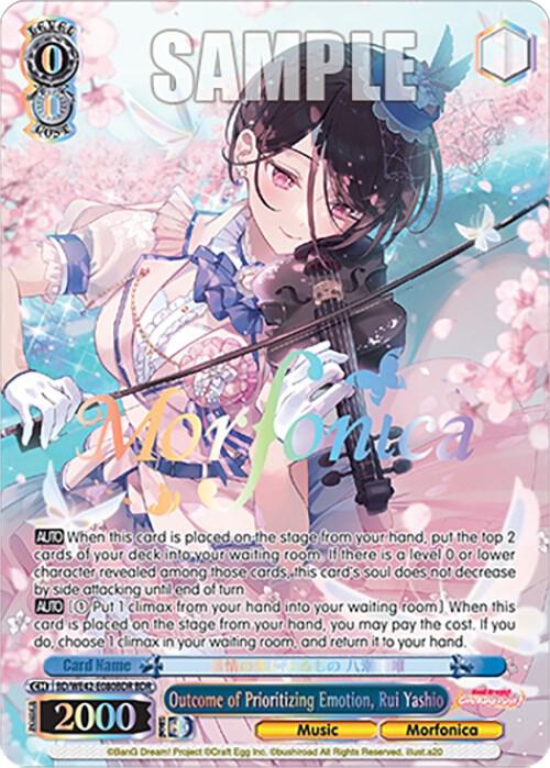 Outcome of Prioritizing Emotion, Rui Yashio (BDR) - [BanG Dream! Girls Band Party! Countdown Collection Premium Booster] | Gear Gaming Fayetteville