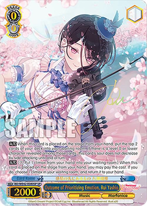 Outcome of Prioritizing Emotion, Rui Yashio (SP) - [BanG Dream! Girls Band Party! Countdown Collection Premium Booster] | Gear Gaming Fayetteville