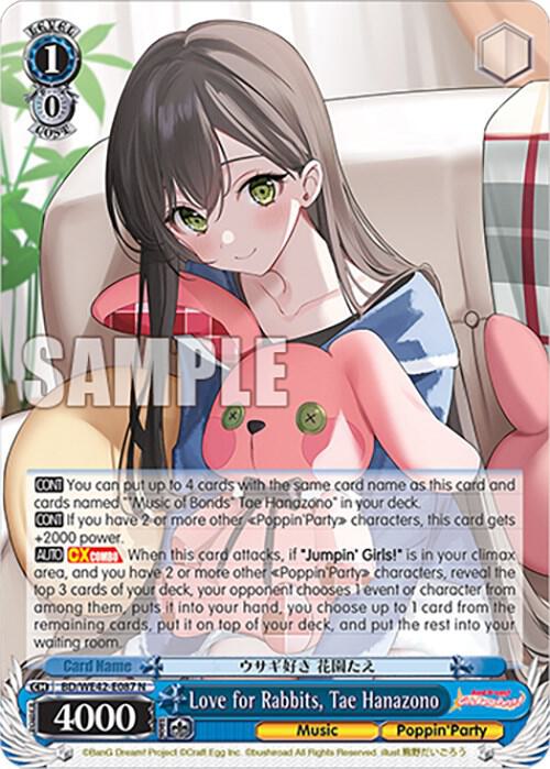 Love for Rabbits, Tae Hanazono - [BanG Dream! Girls Band Party! Countdown Collection Premium Booster] | Gear Gaming Fayetteville