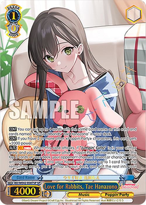 Love for Rabbits, Tae Hanazono (SP) - [BanG Dream! Girls Band Party! Countdown Collection Premium Booster] | Gear Gaming Fayetteville