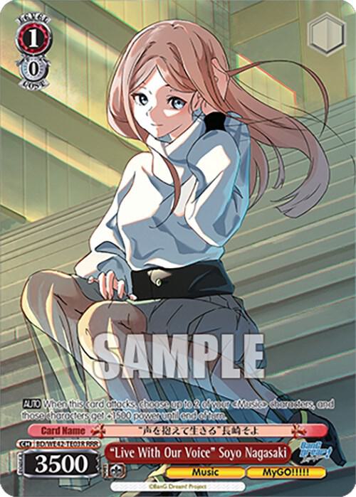 "Live With Our Voice" Soyo Nagasaki (RRR) - [BanG Dream! Girls Band Party! Countdown Collection Premium Booster] | Gear Gaming Fayetteville