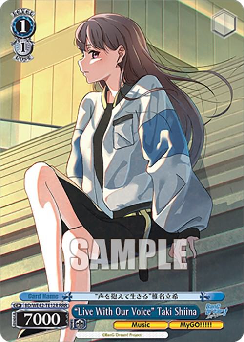 "Live With Our Voice" Taki Shiina (RRR) - [BanG Dream! Girls Band Party! Countdown Collection Premium Booster] | Gear Gaming Fayetteville