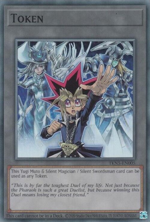 Token: Yugi Muto and Silent Magician and Silent Swordsman [TKN5-EN005] Super Rare | Gear Gaming Fayetteville