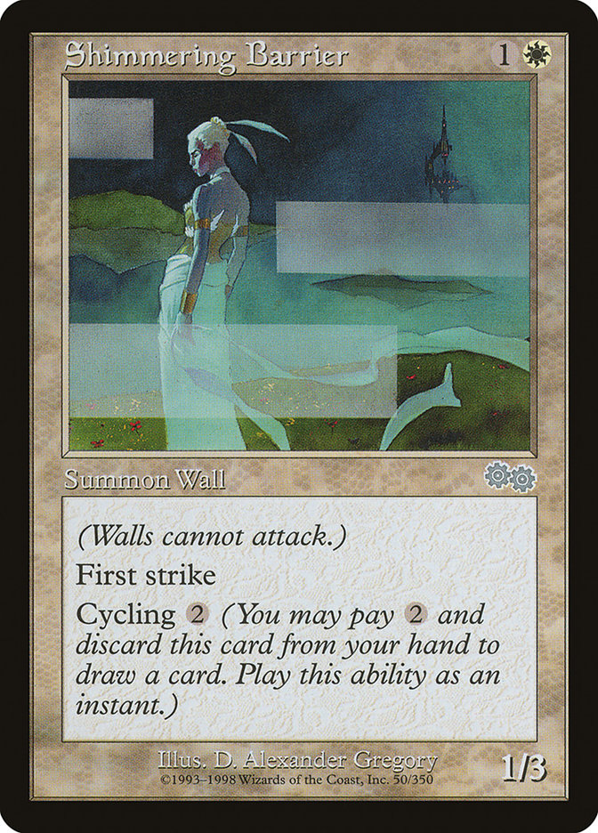 Shimmering Barrier [Urza's Saga] | Gear Gaming Fayetteville