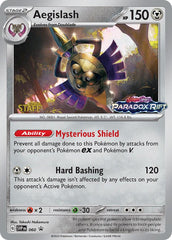 Aegislash (060) (Staff Prerelease Promo) [Scarlet & Violet: Black Star Promos] | Gear Gaming Fayetteville