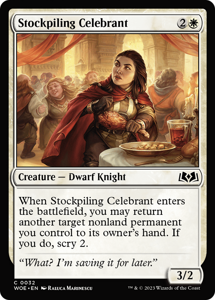 Stockpiling Celebrant [Wilds of Eldraine] | Gear Gaming Fayetteville